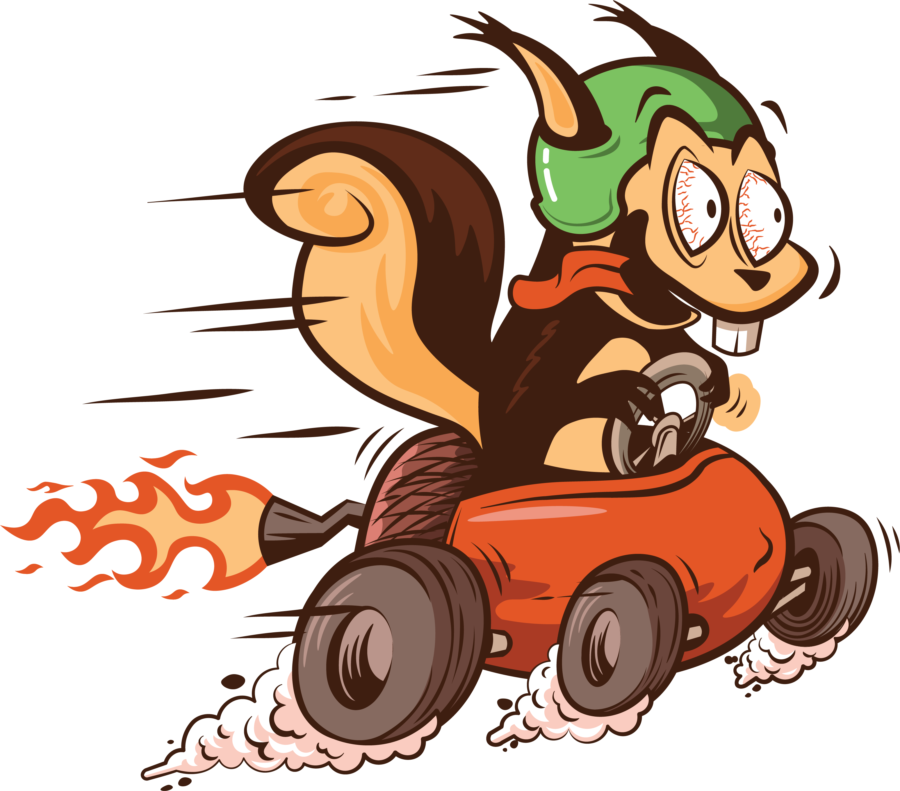 Nut Driver Mascot Racing